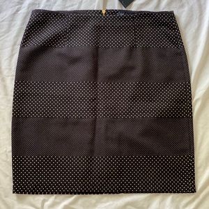 Tommy Hilfiger Navy polka dot pencil skirt